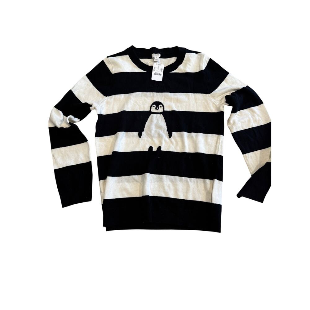 J.Crew Penguin Striped Merino Wool Sweater NWT